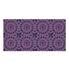 Kaleidoscope Scottish Violet Satin Shawl 45  X 80  by Mazipoodles