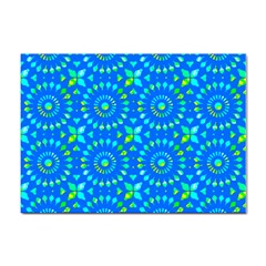 Kaleidoscope Blue Sticker A4 (100 Pack)