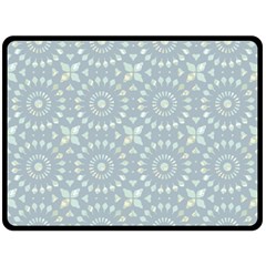 Kaleidoscope Duck Egg Double Sided Fleece Blanket (large) by Mazipoodles