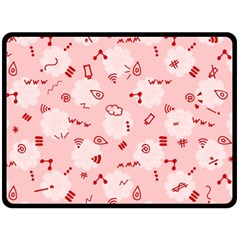 Background Graphic Beautiful Wallpaper Art Double Sided Fleece Blanket (large) by Uceng