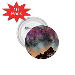 Mountain Space Galaxy Stars Universe Astronomy 1 75  Buttons (10 Pack) by Uceng