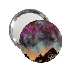 Mountain Space Galaxy Stars Universe Astronomy 2 25  Handbag Mirrors by Uceng