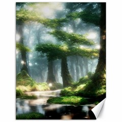 Forest Wood Nature Lake Swamp Water Trees Canvas 18  X 24  by Uceng