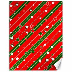 Christmas Paper Star Texture Canvas 18  X 24  by Uceng
