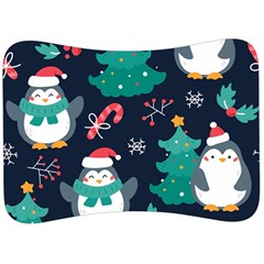 Colorful Funny Christmas Pattern Velour Seat Head Rest Cushion by Uceng