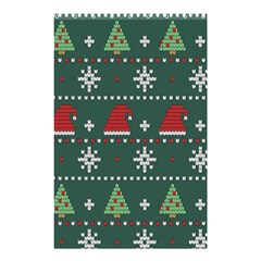 Beautiful Knitted Christmas Pattern Shower Curtain 48  X 72  (small)  by Uceng