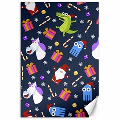 Colorful Funny Christmas Pattern Canvas 20  X 30  by Uceng