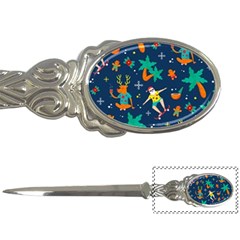 Colorful Funny Christmas Pattern Letter Opener by Uceng