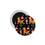 Funny Christmas Pattern Background 1.75  Magnets