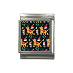 Funny Christmas Pattern Background Italian Charm (13mm)