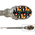 Funny Christmas Pattern Background Letter Opener