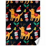 Funny Christmas Pattern Background Canvas 12  x 16 