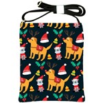 Funny Christmas Pattern Background Shoulder Sling Bag