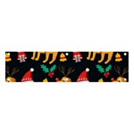 Funny Christmas Pattern Background Banner and Sign 4  x 1 