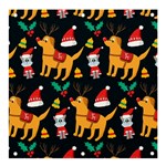 Funny Christmas Pattern Background Banner and Sign 4  x 4 