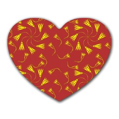 Background Pattern Texture Design Heart Mousepad