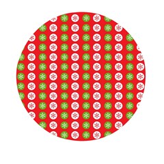 Festive Pattern Christmas Holiday Mini Round Pill Box (pack Of 5) by Ravend