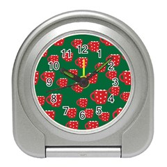 Christmas Coffee Travel Alarm Clock by designsbymallika