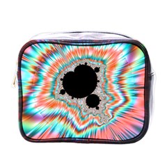 Fractal Abstract Background Mini Toiletries Bag (one Side)