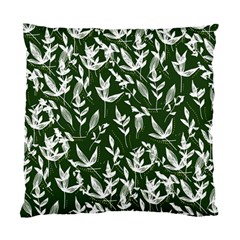 Leaves Pattern Wallpaper Watercolor Standard Cushion Case (two Sides)