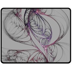 Abstract Background Watercolor Double Sided Fleece Blanket (medium)