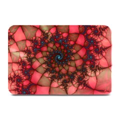 Fractals Abstract Art Red Spiral Plate Mats