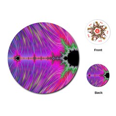 Fractal Fractals Abstract Art Playing Cards Single Design (round)
