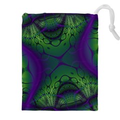 Fractal Abstract Art Pattern Drawstring Pouch (5xl)