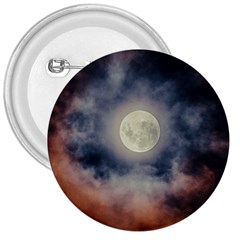 Dark Full Moonscape Midnight Scene 3  Buttons by dflcprintsclothing