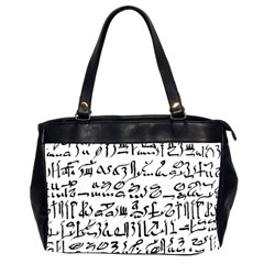 Sanscrit Pattern Design Oversize Office Handbag (2 Sides) by dflcprintsclothing