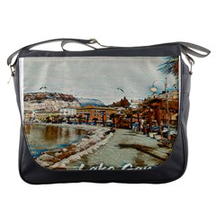 Birds And People On Lake Garda Messenger Bag by ConteMonfrey