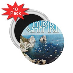 Capri, Italy Vintage Island  2 25  Magnets (10 Pack)  by ConteMonfrey