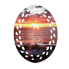 Tropical Sunset Ornament (oval Filigree)