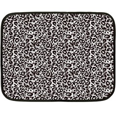 Black Cheetah Skin Fleece Blanket (mini) by Sparkle