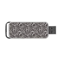 Black Cheetah Skin Portable Usb Flash (one Side) by Sparkle