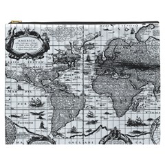 Antique Mapa Mundi Revisited Cosmetic Bag (xxxl) by ConteMonfrey