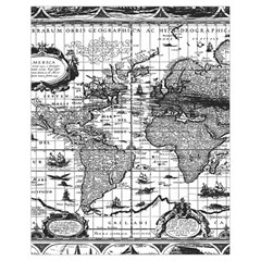 Antique Mapa Mundi Revisited Drawstring Bag (small) by ConteMonfrey