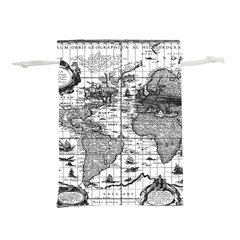 Antique Mapa Mundi Revisited Lightweight Drawstring Pouch (s) by ConteMonfrey