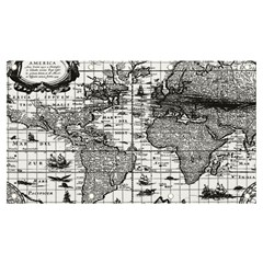 Antique Mapa Mundi Revisited Banner And Sign 7  X 4  by ConteMonfrey