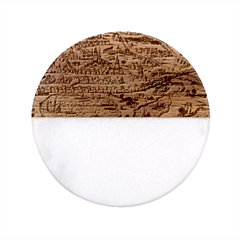 Old Civilization Classic Marble Wood Coaster (round)  by ConteMonfrey