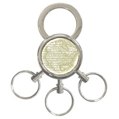 Vintage America`s Map 3-ring Key Chain