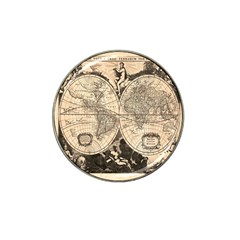 World Map - Nova Delineatio Totius Orbis Terrarum -  1659-1733 Hat Clip Ball Marker by ConteMonfrey