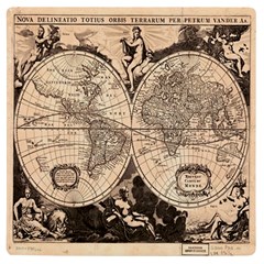World Map - Nova Delineatio Totius Orbis Terrarum -  1659-1733 Uv Print Square Tile Coaster  by ConteMonfrey