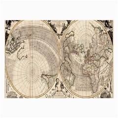 Mapa Mundi - 1774 Large Glasses Cloth (2 Sides) by ConteMonfrey