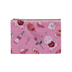 Valentine Pattern Cosmetic Bag (medium) by designsbymallika