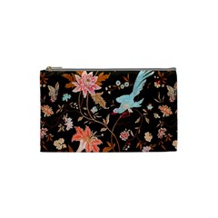 Vintage Floral Pattern Cosmetic Bag (small)