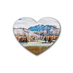 Trentino Alto Adige, Italy  Rubber Heart Coaster (4 Pack) by ConteMonfrey