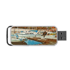 Alone On Gardasee, Italy  Portable Usb Flash (one Side) by ConteMonfrey