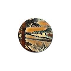 End Of The Day On The Lake Garda, Italy  Golf Ball Marker by ConteMonfrey