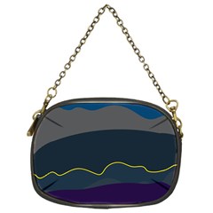 Abstract Landscape Art Design Pattern Water Chain Purse (one Side)